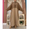 abaya moderne marron