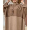abaya ample marron