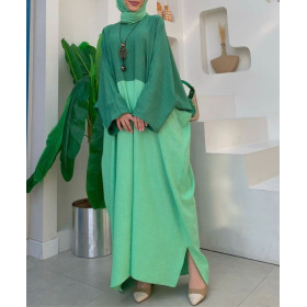 abaya femme forte couleur verte