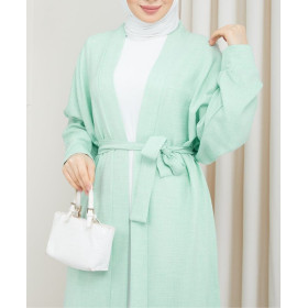 kimono long été vert