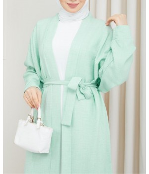 kimono long été vert