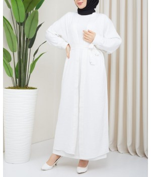 Kimono Khoulé Blanc - Kimono Femme Musulmane