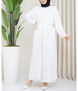 Kimono long blanc