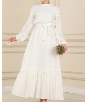 Robe longue blanche