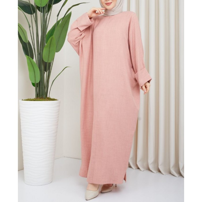 Abaya moderne rose Abaya moderne rose