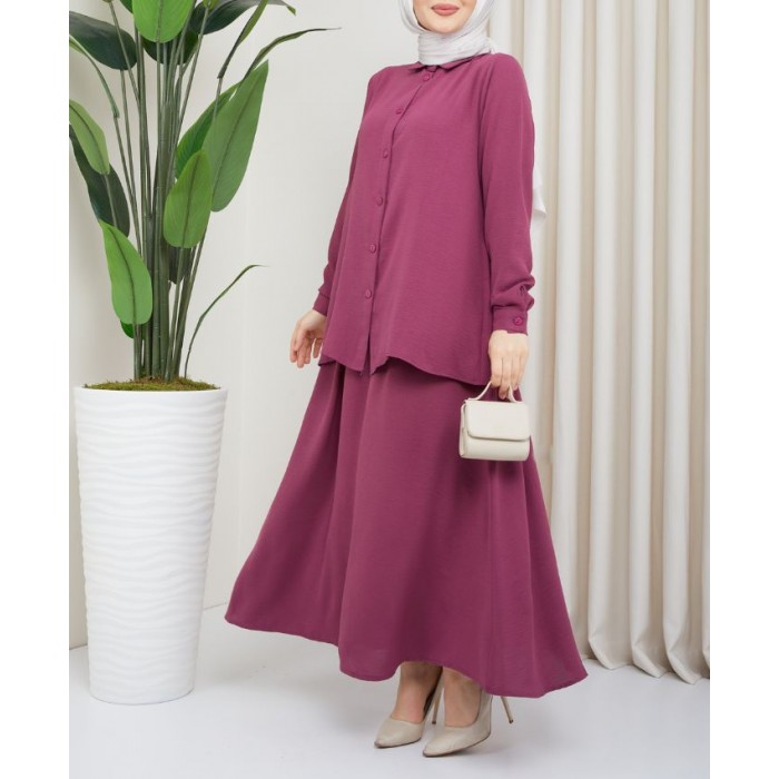 Ensemble Femme voilée - Ensemble Hijab - Ensemble Jupe Chemisier