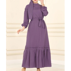 robe longue femme voilée