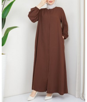 Abaya Naira Marron - Abaya Simple