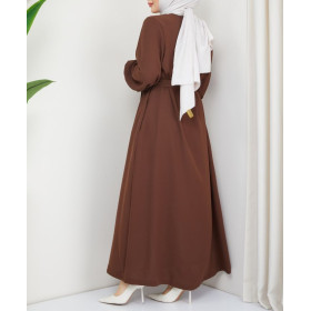 abaya de couleur marron