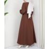 abaya de couleur marron