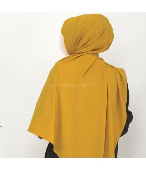 Hijab Soie de Médine Moutarde - Voile ou Foulard - Sedef