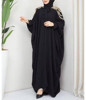 Abaya Balqis Noir - Abaya Noire