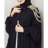 abaya noire femme élégante