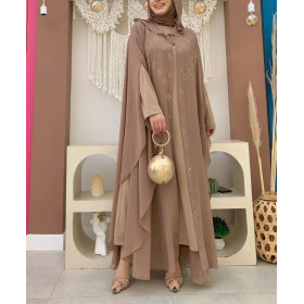 abaya chic marron