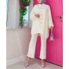 ensemble femme voilée chic blanc