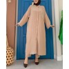 ensemble hijab mastour de couleur beige