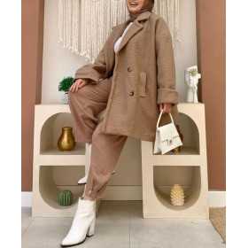 manteau femme turc couleur marron