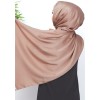 hijab satiné couleur champagne