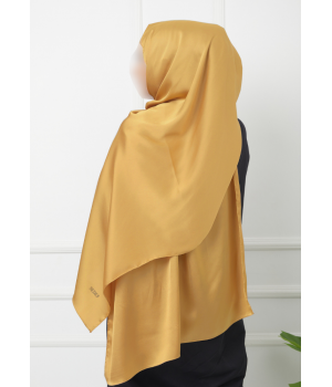 Hijab Satiné Doré - Voile, Foulard ou Chale effet satin - Hijab Sedef