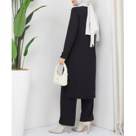 ensemble femme hijab moderne noir