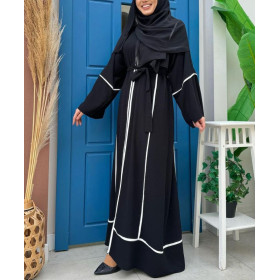 abaya femme de couleur noire