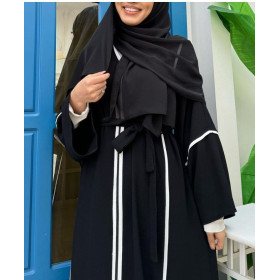 abaya noire dubai