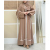 abaya pour femme moderne beige