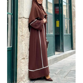 Robe Abaya Rawiya Marron