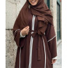 Robe Abaya Style Moderne et Élégant - Abaya Zippée pour Allaitement