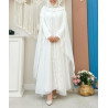 abaya blanche pour l'aid