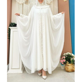 abaya blanche mariage