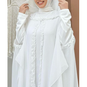 abaya blanche pour grande occasion