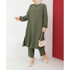 ensemble femme voilée vert