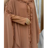 robe abaya de soirée couleur nude