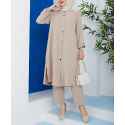 Ensemble Ouarda Beige - Ensemble Hijab