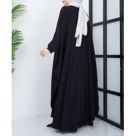 abaya ample de couleur noir