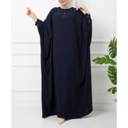 Abaya Papillon Elsa Bleu Marine