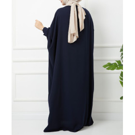 abaya ample bleu marine