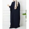 abaya ample bleu marine