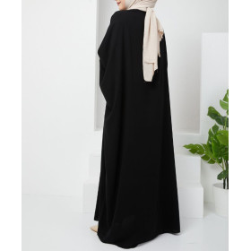 abaya soie de medine noire