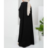 abaya soie de medine noire