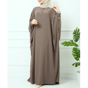 abaya femme couleur taupe