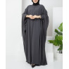 abaya femme de couleur grise
