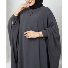 abaya de qualité de couleur grise