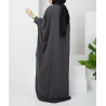 abaya grise pour femme