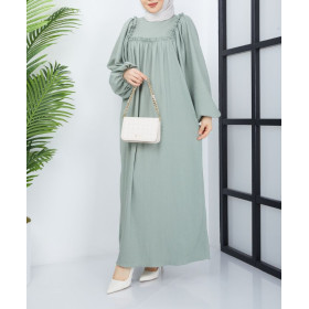 robe hijab de couleur vert clair