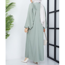 robe musulmane de couleur verte
