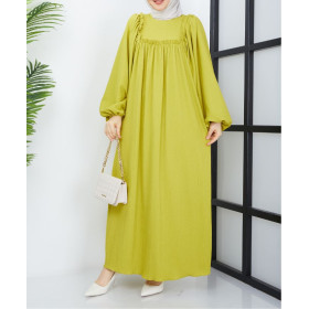 robe hijab couleur vert anis