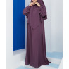 abaya khimar violet