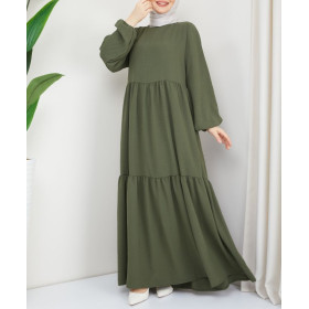 Robe musulmane de couleur verte